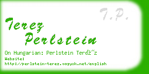 terez perlstein business card